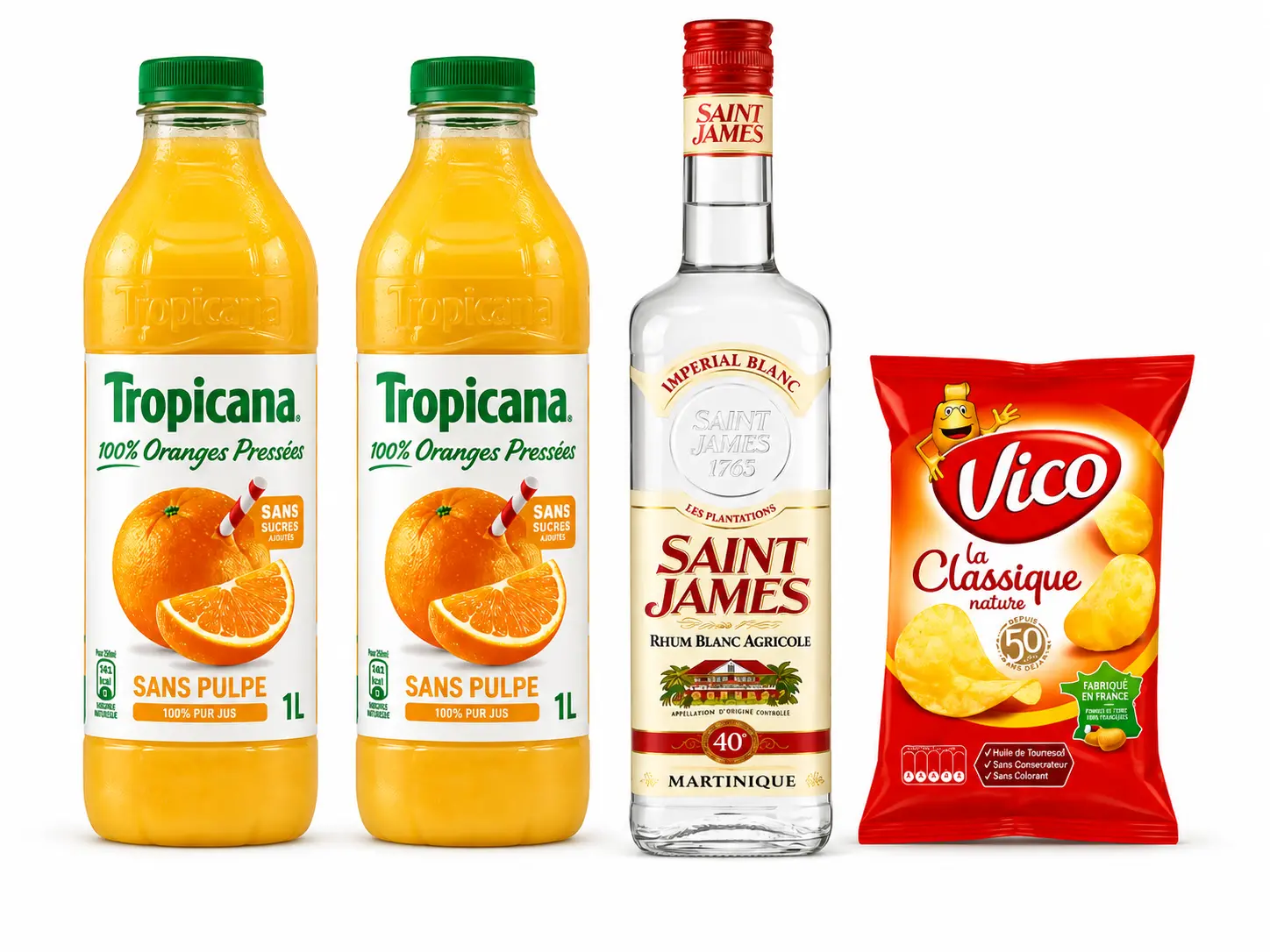 Formule Saint James Blanc + Orange